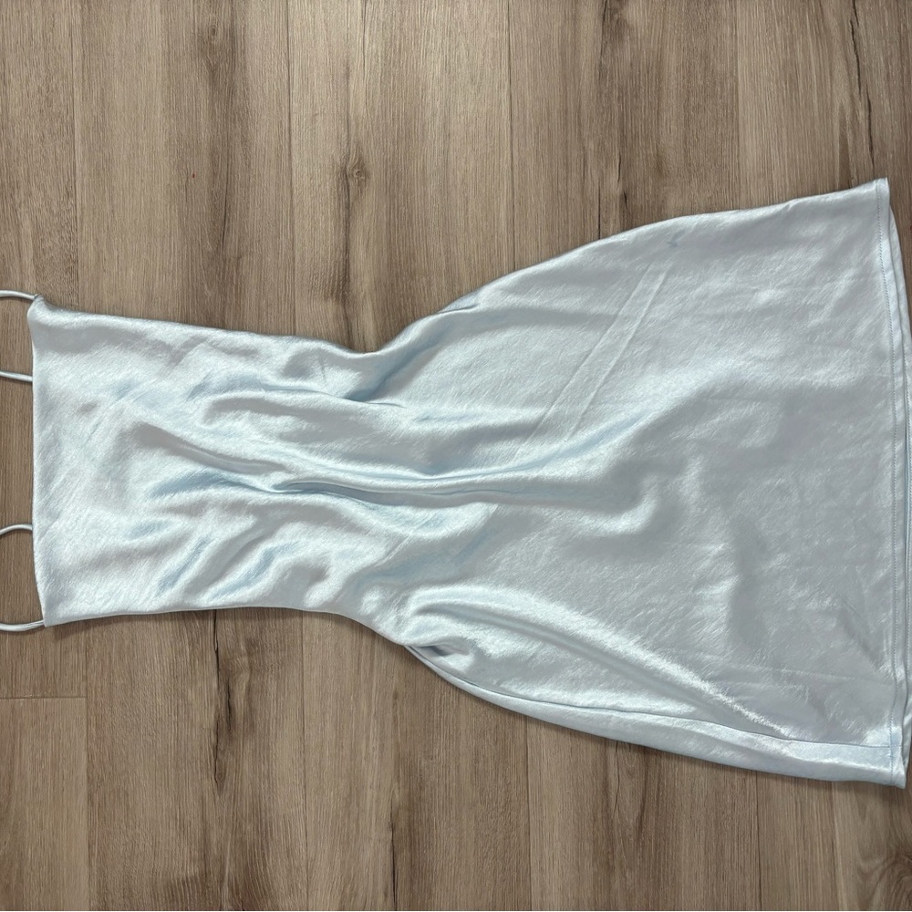 White Fox Silk Mini Dress